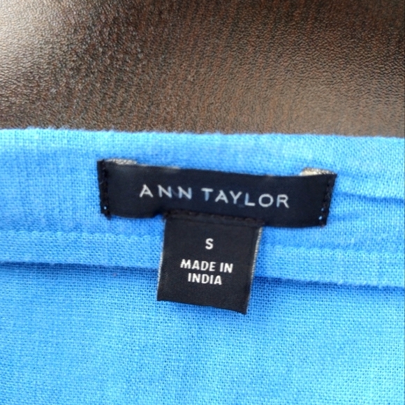Ann Taylor Linen Blend Boatneck Blouse - Picture 7 of 8